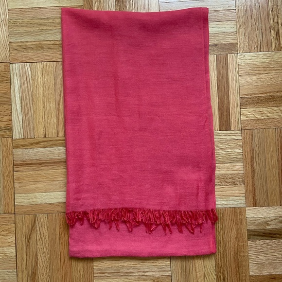 J. Crew Accessories - J. Crew Linen Scarf in Coral